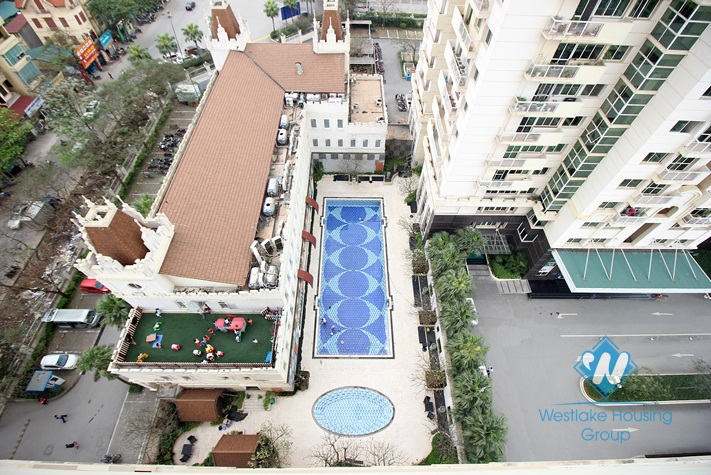 Furnished, high floor apartment rental in Ciputra E Tower, close to UNIS